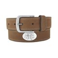 Zeppelinproducts ZeppelinProducts TAM-BOLPSCRZ-LBR-32 Texas A&M Concho Crazyhorse Leather Belt; 32 Waist TAM-BOLPSCRZ-LBR-32